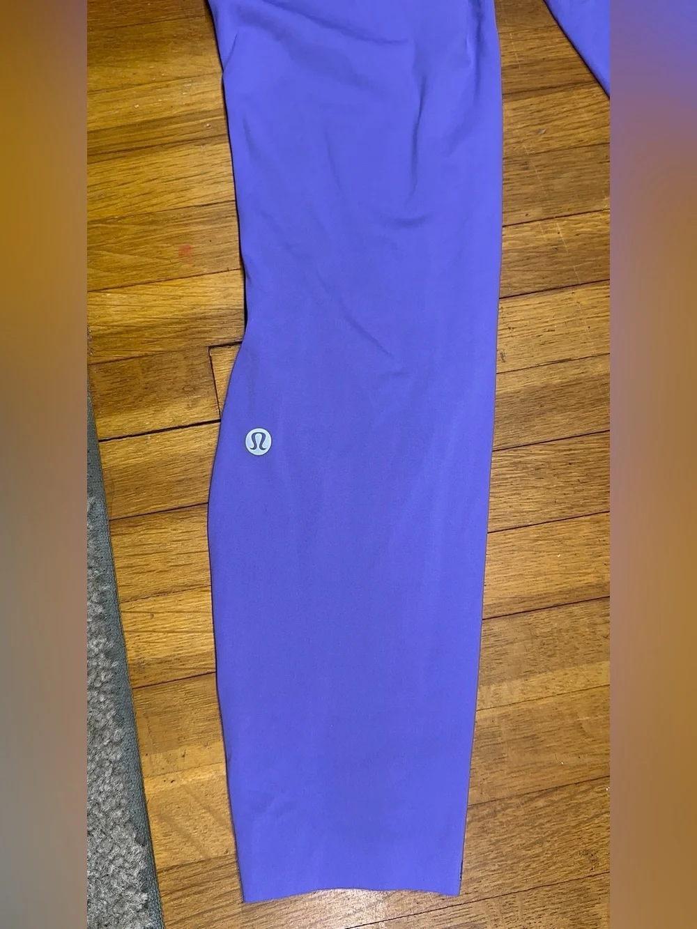 Lululemon Purple Running Leggings Women’s Size 6 Full Length High Rise Drawcord